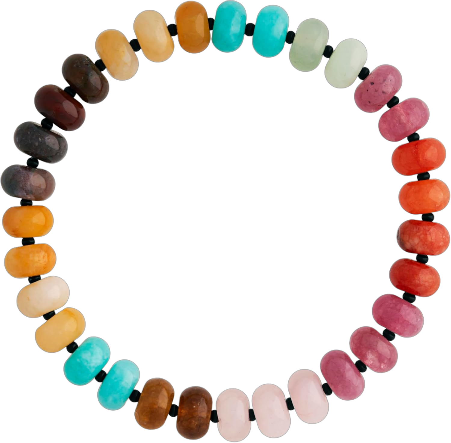 Sacina Trendy Colorful Natural crystal Stretch Bracelet, Crystal Beaded Bracelet, Boho Bracelet, Hippie Bracelet, Summer Beach Jewelry, Christmas Jewelry Gift for Women A