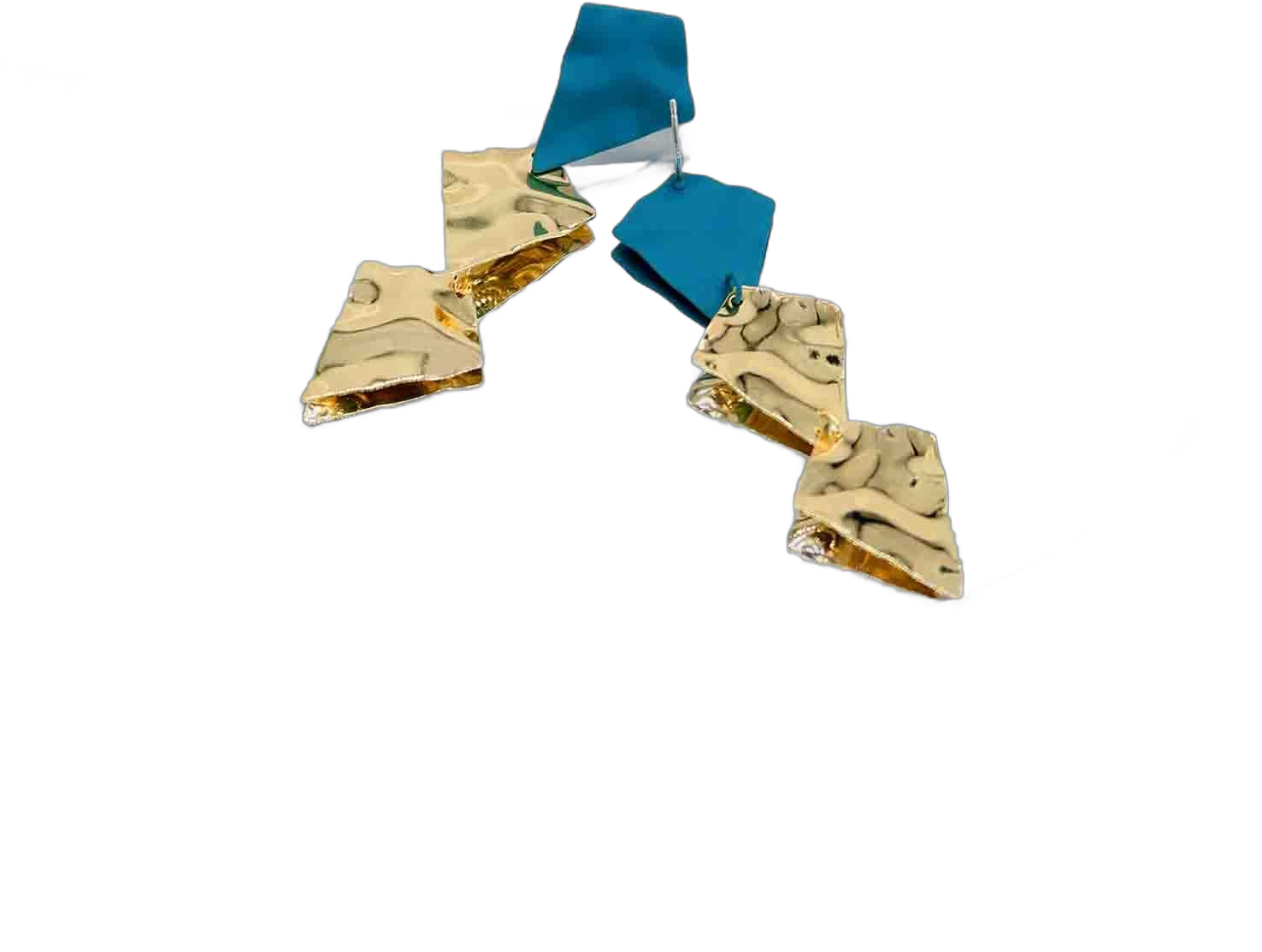 Geometric Triangle Earring Metal Simple Drop Dangle Earring Plating Gold Black Bohemian Dangling Costume Earring For Women Bar Party Fashion Jewelry Blue Triangle
