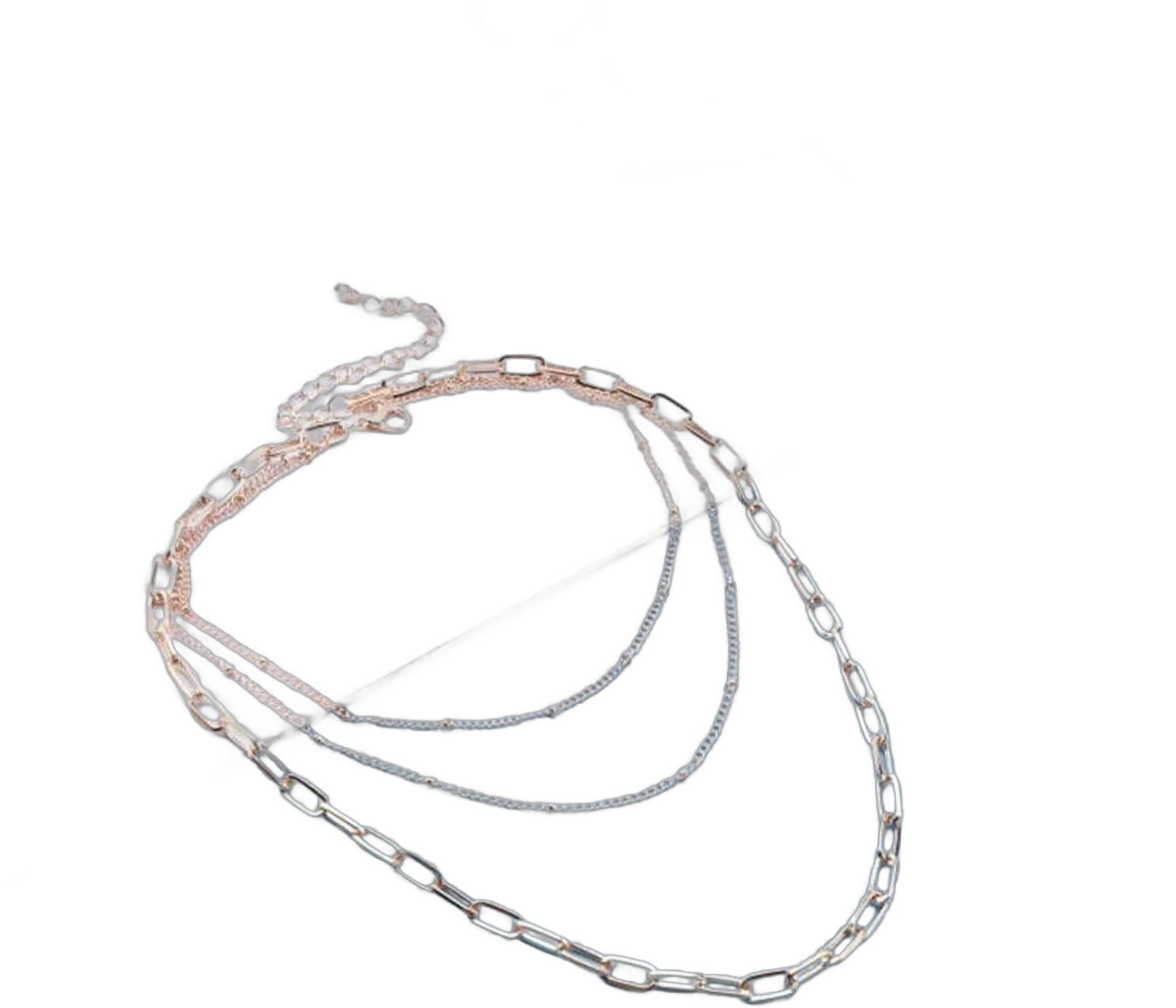 Vintage Layered Paperclip Chain Necklace Gold Layered Choker Necklace Satellite Chain Choker Necklace Chunky Link Chain Choker Necklace for Women