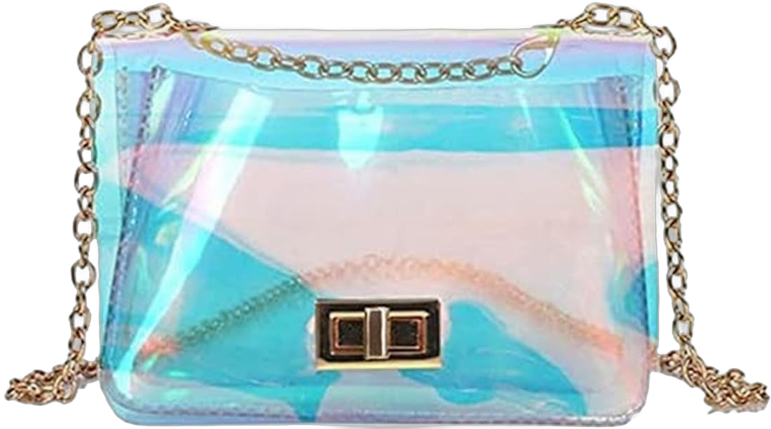 Mini Iridescent Purse for Prom Party Holographic Purses Shoulder Bag Handbags for Women