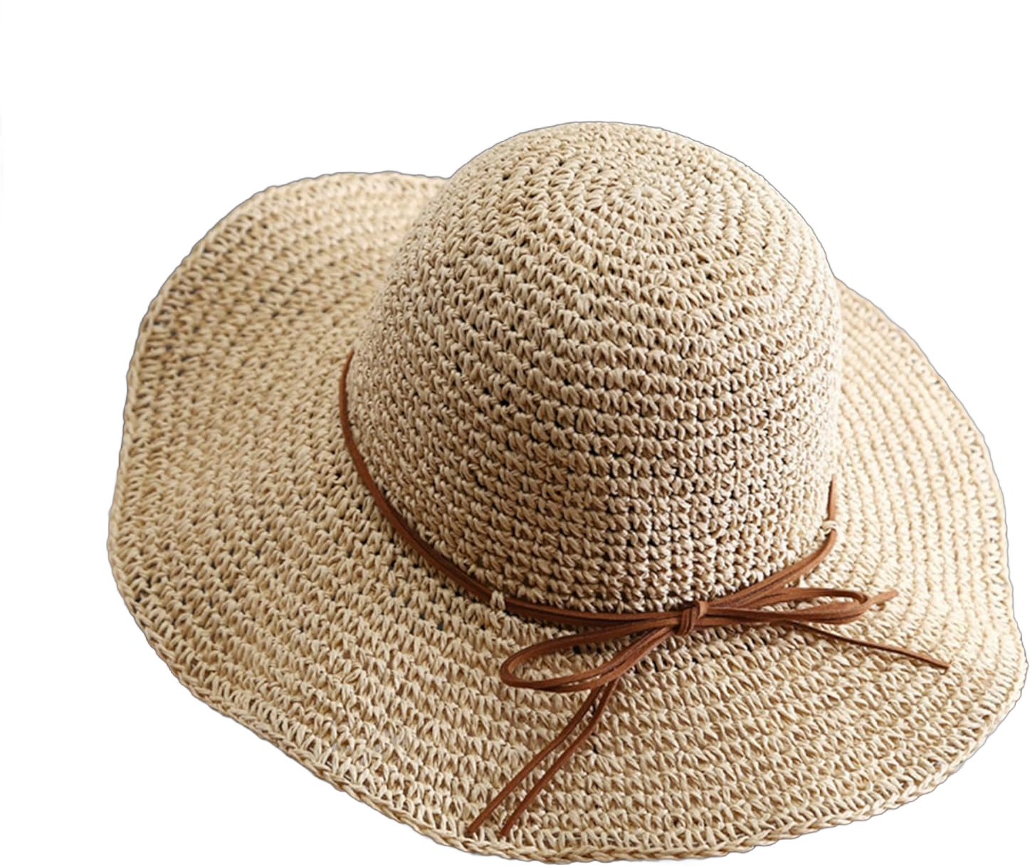 Sun Hat Women,Straw Hat Women, Foldable Sun Hats for Women Uv Protection, Boho Wide Brim Beach Hats Beige