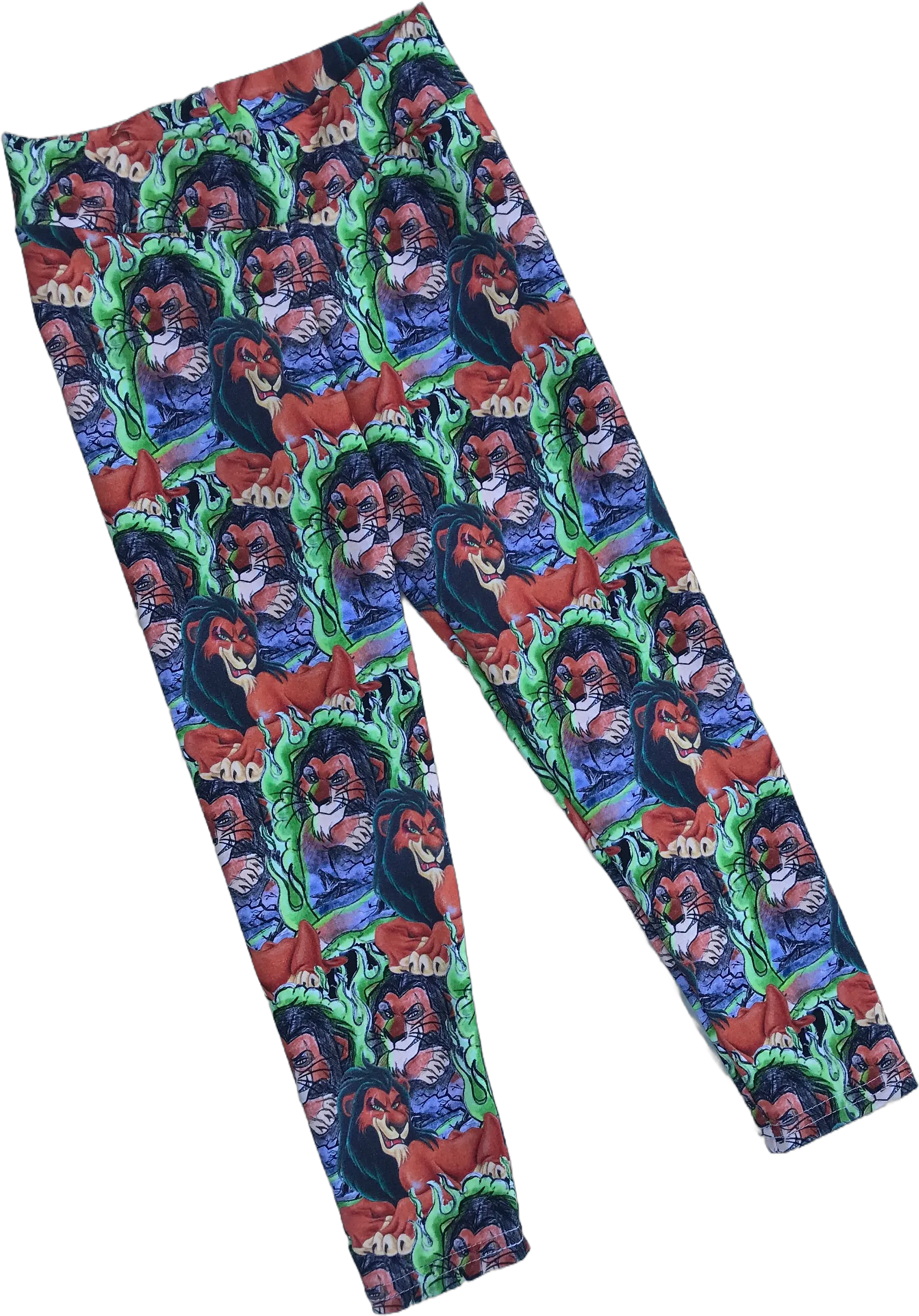 Villainy - scar, Ursula, cruella, Disney villain leggings - lion king, little mermaid, evil miscreant leggings - halloween leggings - unisex