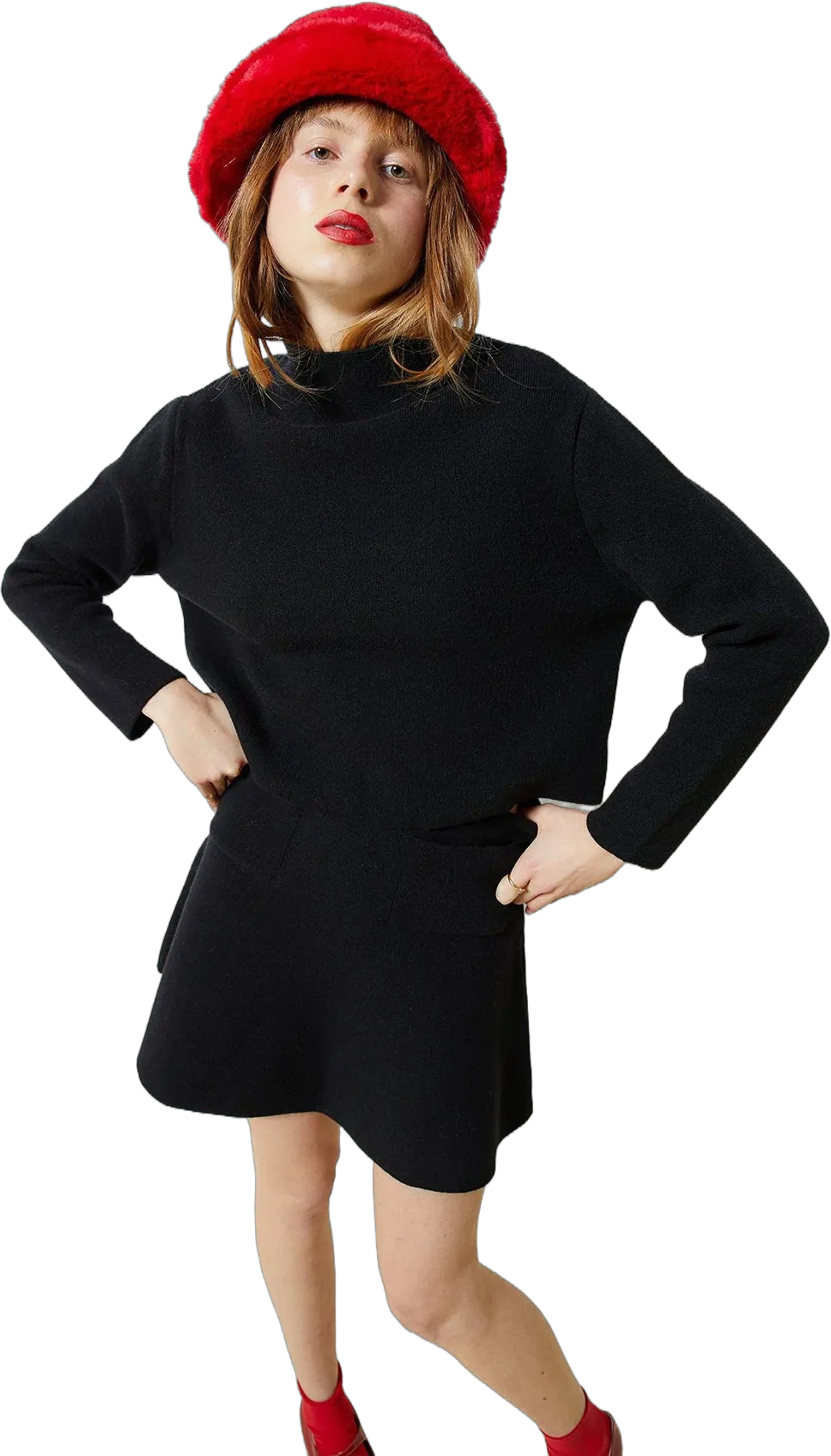 High-Neck Sweater, women tops, black tops, women sweatshirt