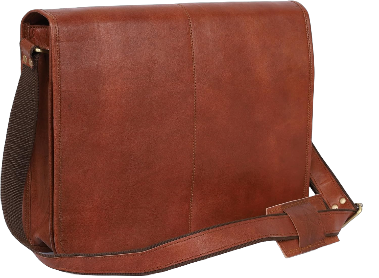 16-inch Vintage Brown Leather Laptop Mens Satchel Crossbody Messenger Bag for Women Shoulder bag for Work & Daily Use