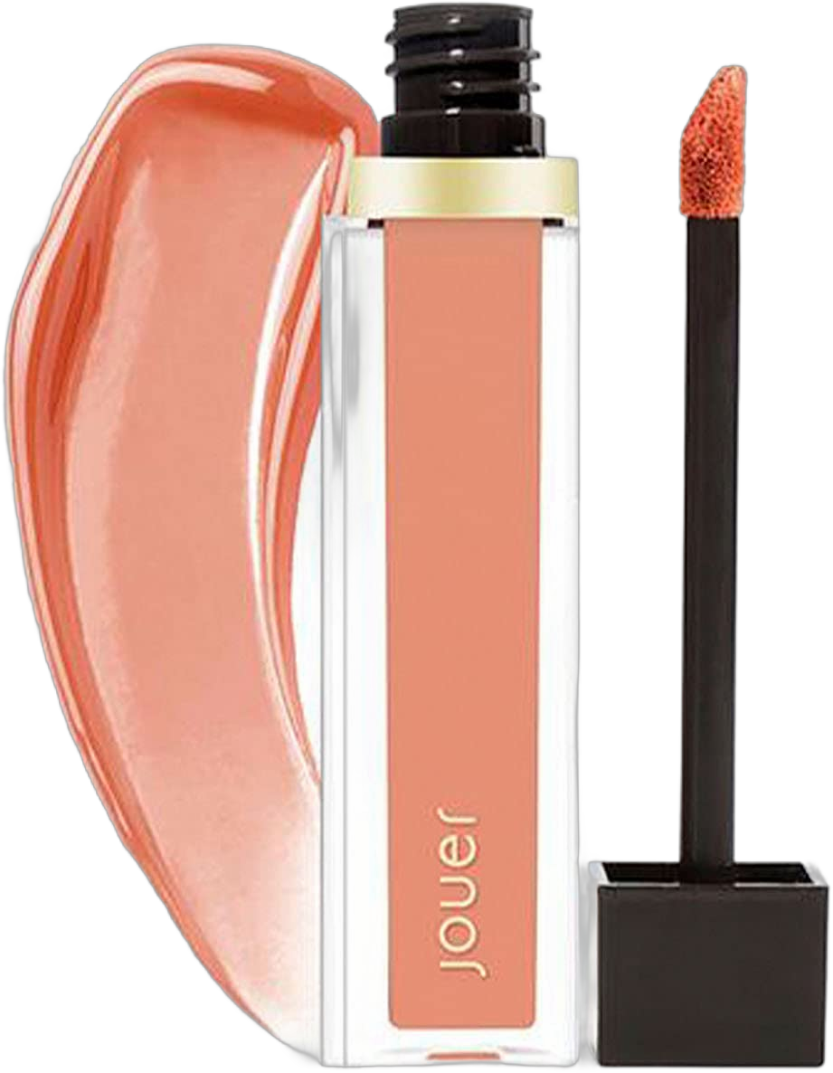 Jouer Sheer Lip Gloss | Men & Women | Sheer Finish | Light Vanilla Scent | Lightweight & Non-Sticky | Healthy Ingredients | Paraben, Gluten & Cruelty Free | Vegan Friendly St. Germain Sheer Warm Peach Coral