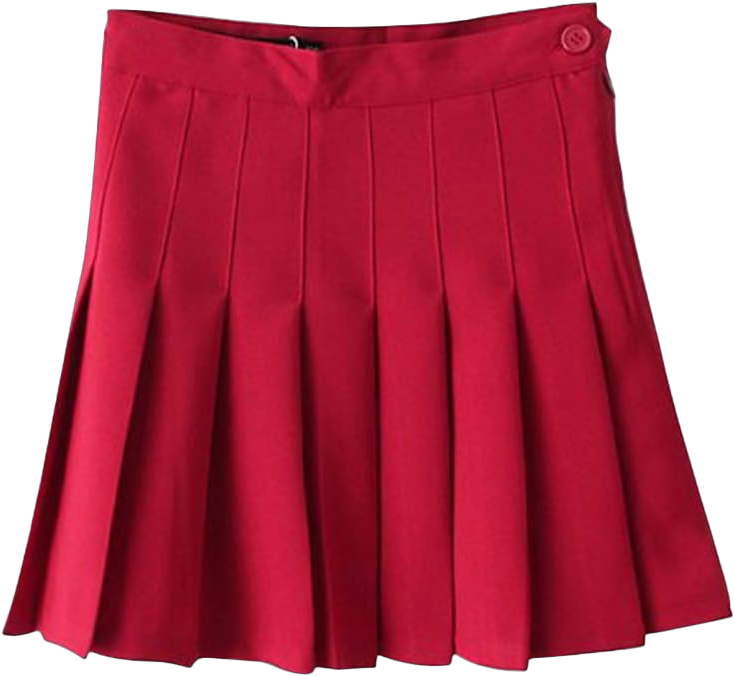 Aro Lora Women's Stylish Slim High Waist Pleated Tennis Mini Skirts US 4 Dark Red