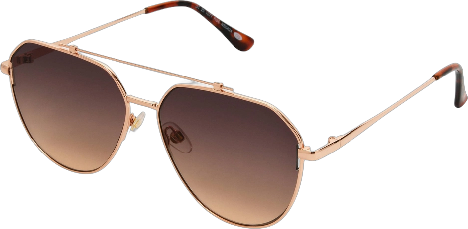 Women&#39;s Metal Aviator Sunglasses with Gradient Lenses - Universal Thread&#8482; Rose Gold