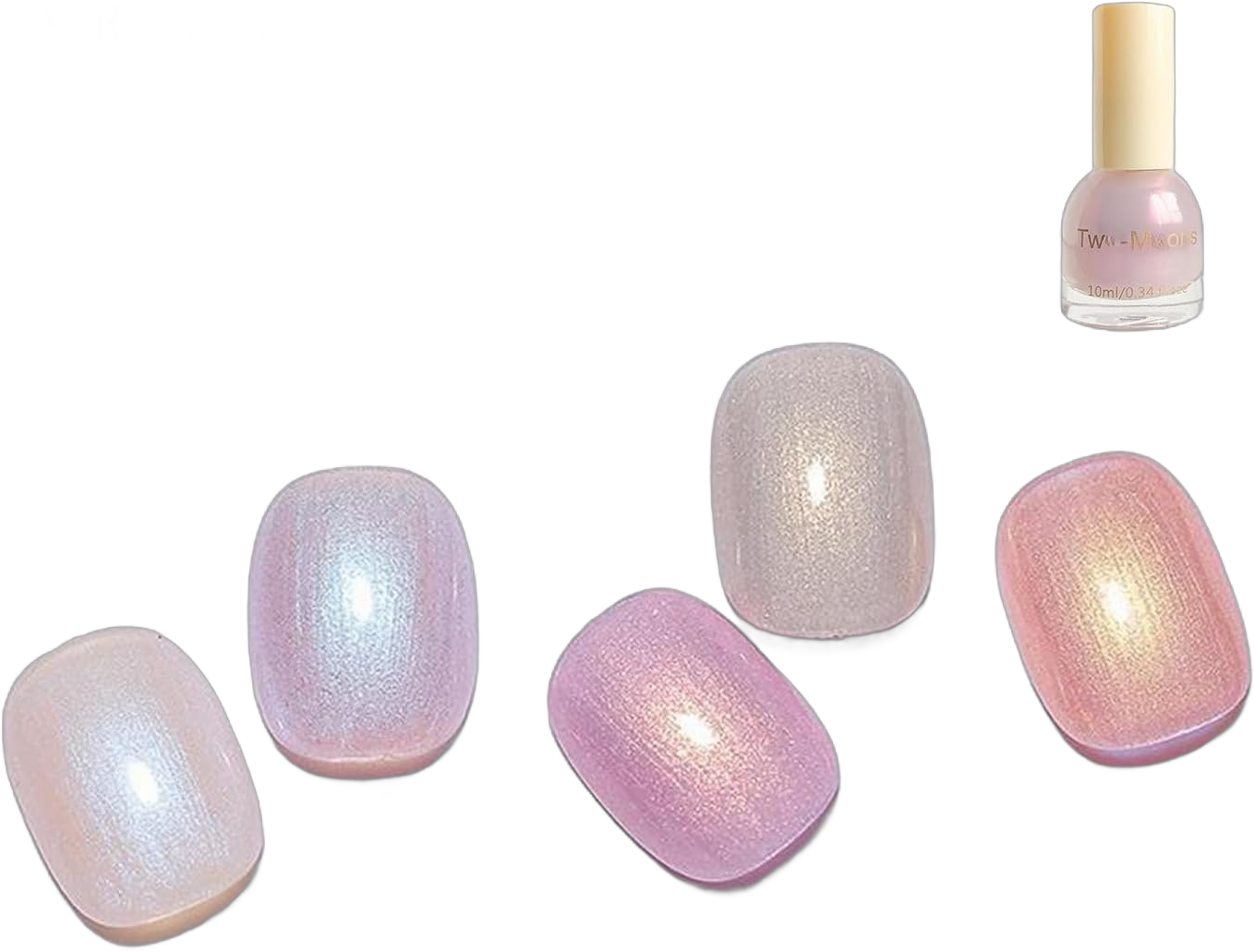 Light Pink Aurora Glitter Nail Polish Gel, Highly Reflective Gel Nail Polish Pastel Color, Air Fast Drying Pale Pink Shimmer Gel Polish, Glittery Clear Pink Top Coat Gel Nail Polish for Women Girls