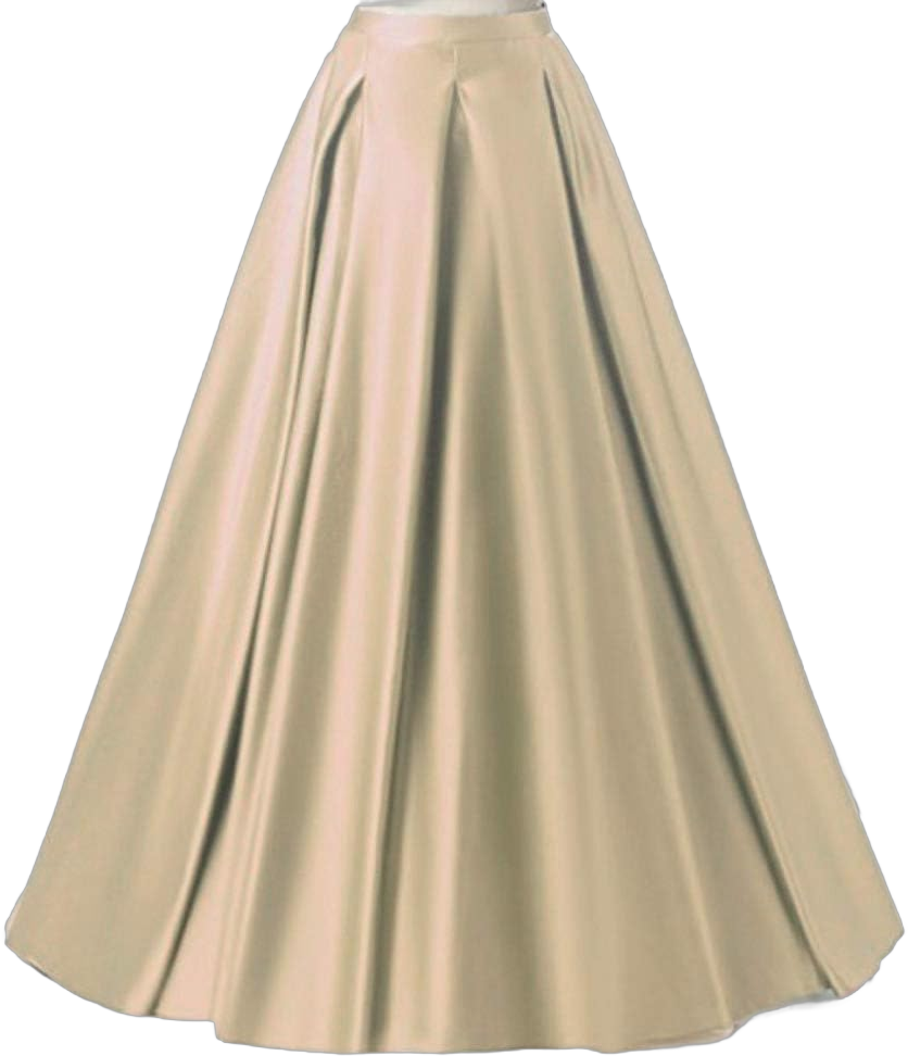 Diydress Women's Long Fashion High Waist A-Line Satin Skirts with Pockets 3X-Large Champagne