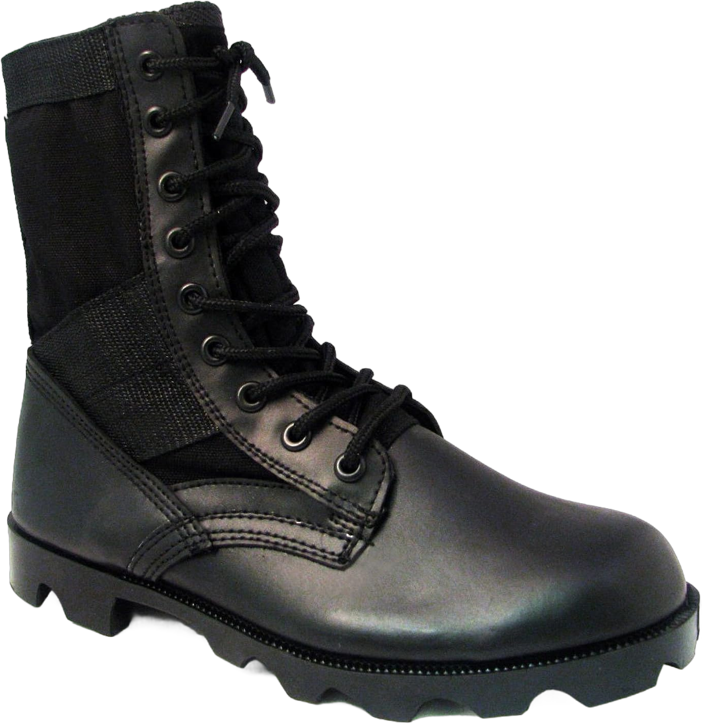 Men's Jungle Boots G.I. Type Lace up Tactical Combat Military Work Shoes Width: Wide (W or 2E), Black, Sand 9 Wide Black