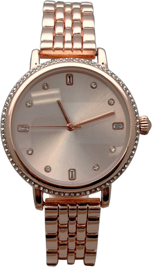 Rose Gold Elegant Everyday Rhinestones Bezel Women Watch