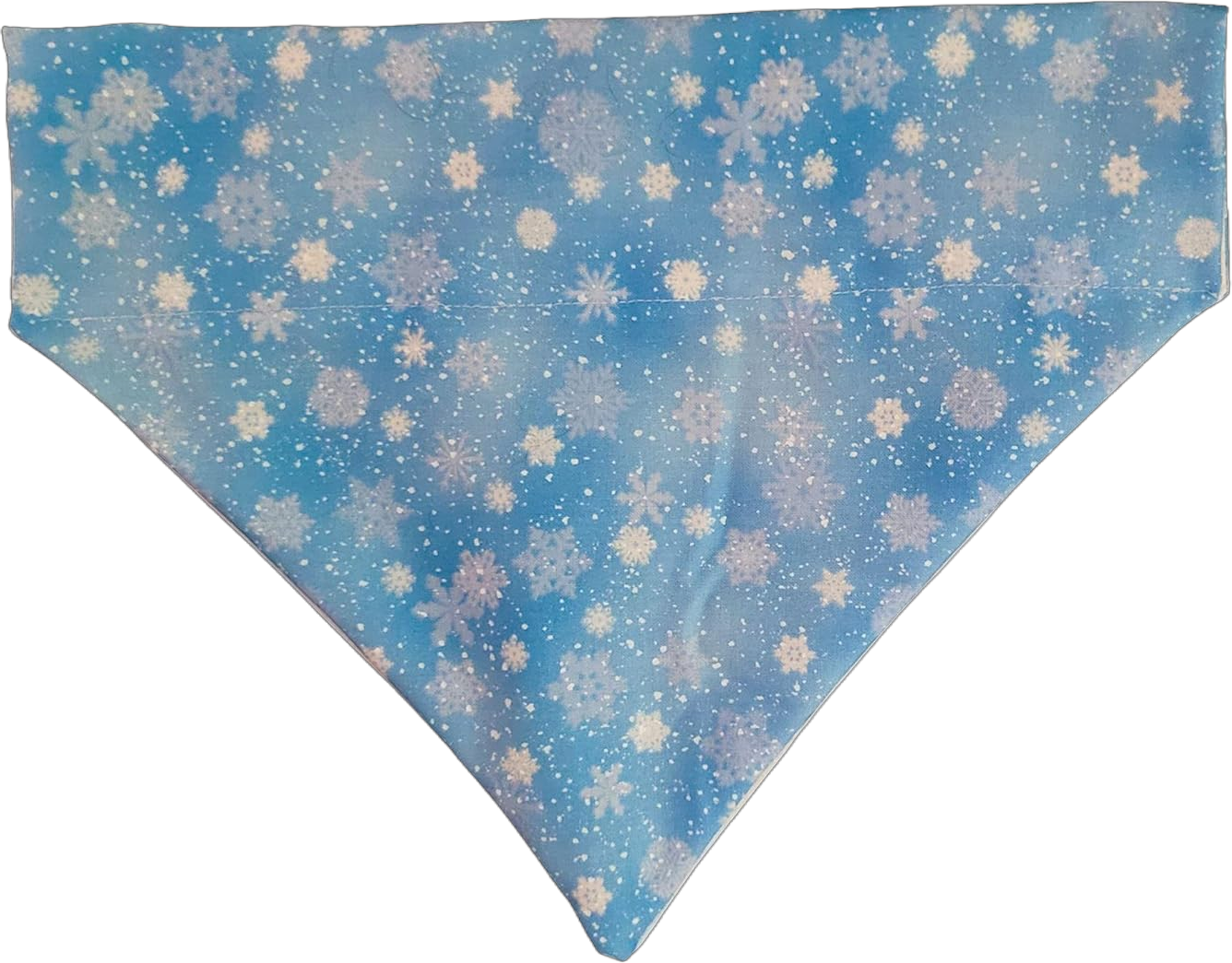 Snowflakes Over the Collar Dog Bandana That Slips onto Their Existing Collar Size (XXL)